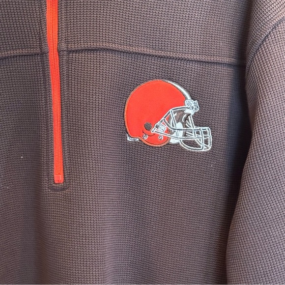 Men's Cleveland Browns Quarter-Zip Jacket - Picture 6 of 7